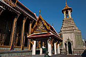 Bangkok Grand Palace, the Wat Phra Keow (temple of the Emerald Buddha). The bell tower. 